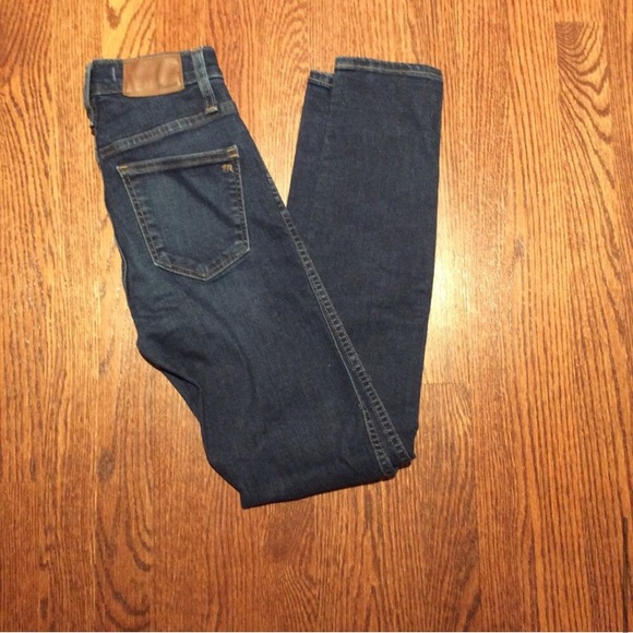 Madewell 10” High-Rise Skinny Jean Hayes Dark Blue - Picture 7 of 9